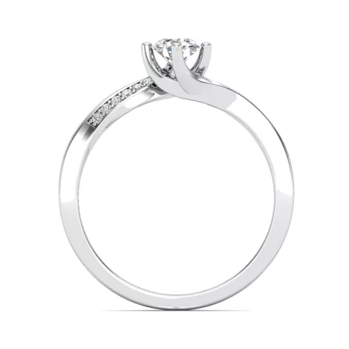 Ékszerpalota eljegyzési gyűrű 0,3ct gyémánttal BRK626 platina