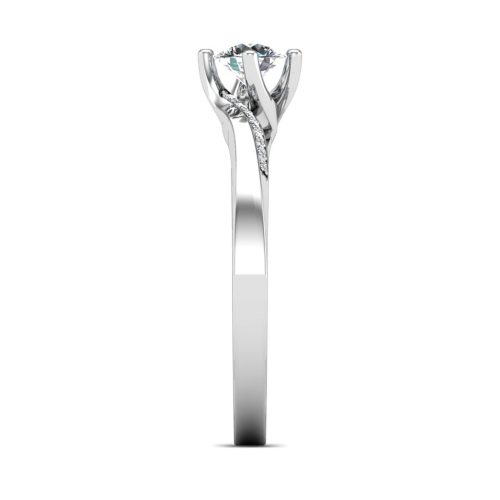 Ékszerpalota eljegyzési gyűrű 0,3ct gyémánttal BRK626 sárga arany