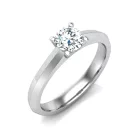 Ékszerpalota eljegyzési gyűrű 0,3ct gyémánttal BRK627 platina