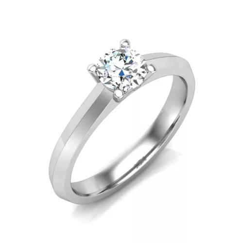 Ékszerpalota eljegyzési gyűrű 0,3ct gyémánttal BRK627 platina