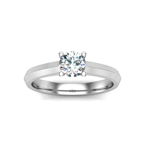 Ékszerpalota eljegyzési gyűrű 0,3ct gyémánttal BRK627 platina