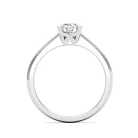 Ékszerpalota eljegyzési gyűrű 0,3ct gyémánttal BRK627 platina