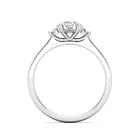 Ékszerpalota eljegyzési gyűrű 0,3ct G/VS gyémánttal BRK628 platina