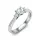 Ékszerpalota eljegyzési gyűrű 0,3ct H/SI gyémánttal BRK628 platina