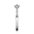Ékszerpalota eljegyzési gyűrű 0,3ct H/SI gyémánttal BRK628 platina