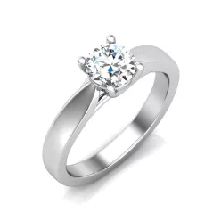   Ékszerpalota eljegyzési gyűrű 0,5ct gyémánttal BRK631 platina