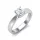 Ékszerpalota eljegyzési gyűrű 0,5ct gyémánttal BRK631 platina