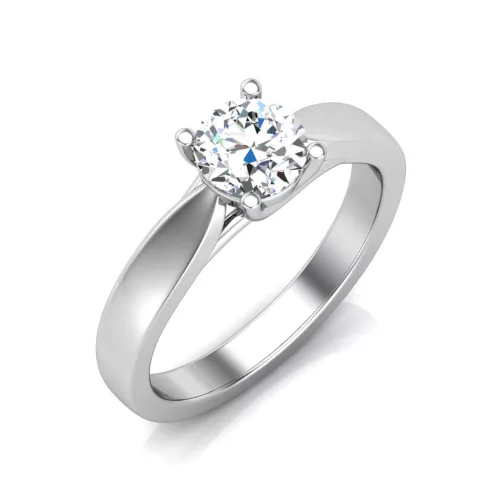 Ékszerpalota eljegyzési gyűrű 0,5ct gyémánttal BRK631 platina