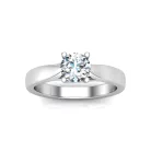 Ékszerpalota eljegyzési gyűrű 0,5ct gyémánttal BRK631 platina