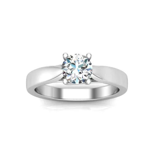 Ékszerpalota eljegyzési gyűrű 0,5ct gyémánttal BRK631 platina