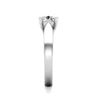 Ékszerpalota eljegyzési gyűrű 0,5ct gyémánttal BRK631 platina