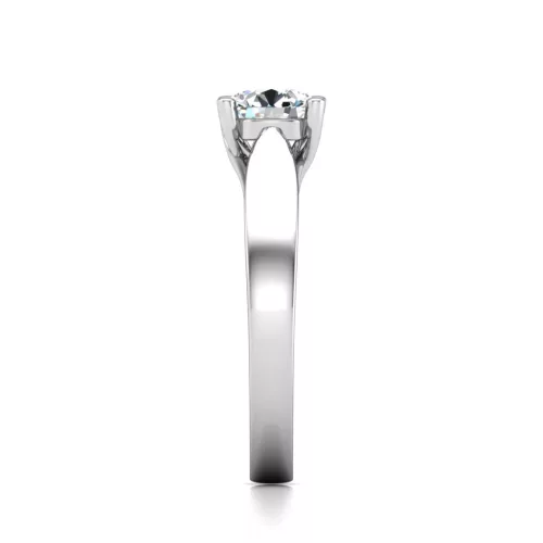 Ékszerpalota eljegyzési gyűrű 0,5ct gyémánttal BRK631 platina