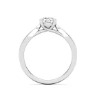 Ékszerpalota eljegyzési gyűrű 0,5ct gyémánttal BRK631 platina