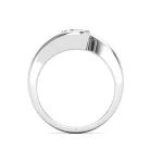 Ékszerpalota eljegyzési gyűrű 0,5ct G/VS gyémánttal BRK632 fehér arany