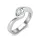 Ékszerpalota eljegyzési gyűrű 0,5ct H/SI gyémánttal BRK632 platina