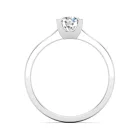 Ékszerpalota eljegyzési gyűrű 0,5ct G/VS gyémánttal BRK634 fehér arany