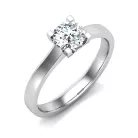 Ékszerpalota eljegyzési gyűrű 0,5ct G/VS gyémánttal BRK634 platina