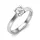 Ékszerpalota eljegyzési gyűrű 0,5ct G/VS gyémánttal BRK634 platina