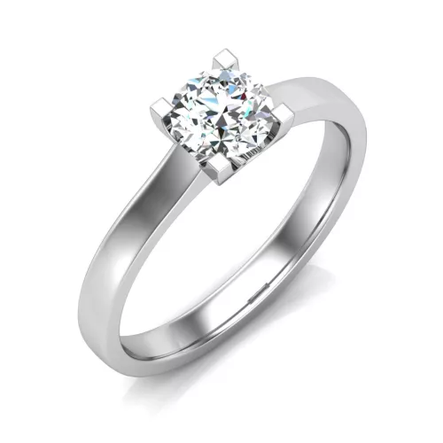 Ékszerpalota eljegyzési gyűrű 0,5ct G/VS gyémánttal BRK634 platina