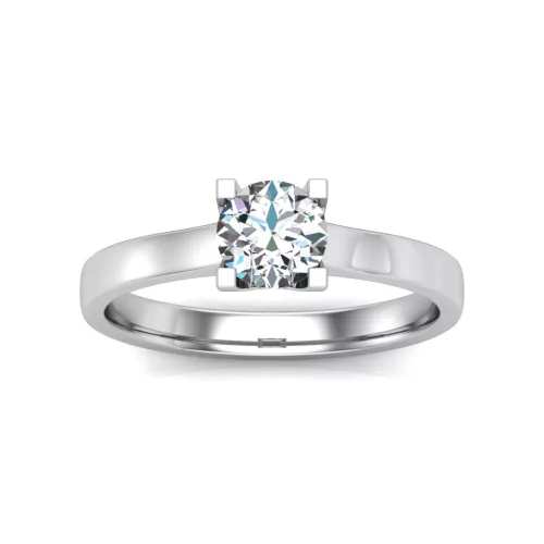 Ékszerpalota eljegyzési gyűrű 0,5ct G/VS gyémánttal BRK634 sárga arany