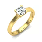 Ékszerpalota eljegyzési gyűrű 0,5ct H/SI gyémánttal BRK634 sárga arany