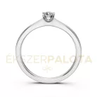 Ékszerpalota eljegyzési gyűrű 0,1ct G/VS gyémánttal BRK635 fehér arany
