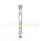 Ékszerpalota eljegyzési gyűrű 0,17ct G/VS gyémánttal BRK635 fehér arany