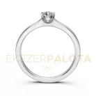 Ékszerpalota eljegyzési gyűrű 0,17ct gyémánttal BRK635 fehér arany