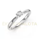 Ékszerpalota eljegyzési gyűrű 0,2ct gyémánttal BRK635 fehér arany