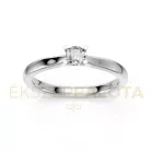 Ékszerpalota eljegyzési gyűrű 0,2ct gyémánttal BRK635 fehér arany