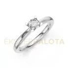 Ékszerpalota eljegyzési gyűrű 0,3ct G/VS gyémánttal BRK635 fehér arany