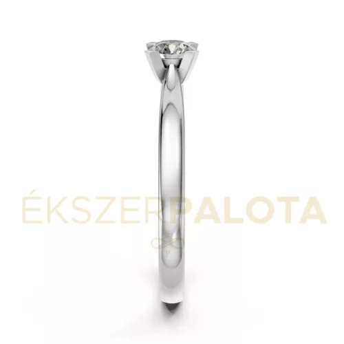 Ékszerpalota eljegyzési gyűrű 0,3ct gyémánttal BRK635 fehér arany