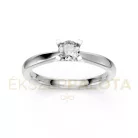 Ékszerpalota eljegyzési gyűrű 0,3ct gyémánttal BRK635 fehér arany