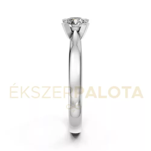 Ékszerpalota eljegyzési gyűrű 0,4ct G/VS gyémánttal BRK635 fehér arany