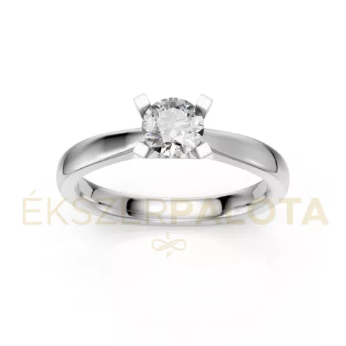 Ékszerpalota eljegyzési gyűrű 0,4ct G/VS gyémánttal BRK635 fehér arany