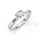 Ékszerpalota eljegyzési gyűrű 0,4ct H/SI gyémánttal BRK635 fehér arany