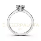 Ékszerpalota eljegyzési gyűrű 0,4ct gyémánttal BRK635 fehér arany