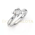 Ékszerpalota eljegyzési gyűrű 0,8ct gyémánttal BRK635 fehér arany