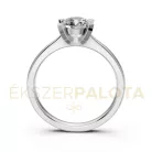Ékszerpalota eljegyzési gyűrű 0,8ct gyémánttal BRK635 fehér arany