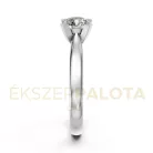 Ékszerpalota eljegyzési gyűrű 0,8ct gyémánttal BRK635 fehér arany