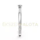 Ékszerpalota eljegyzési gyűrű 0,1ct G/VS gyémánttal BRK635 platina