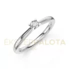 Ékszerpalota eljegyzési gyűrű 0,1ct gyémánttal BRK635 platina