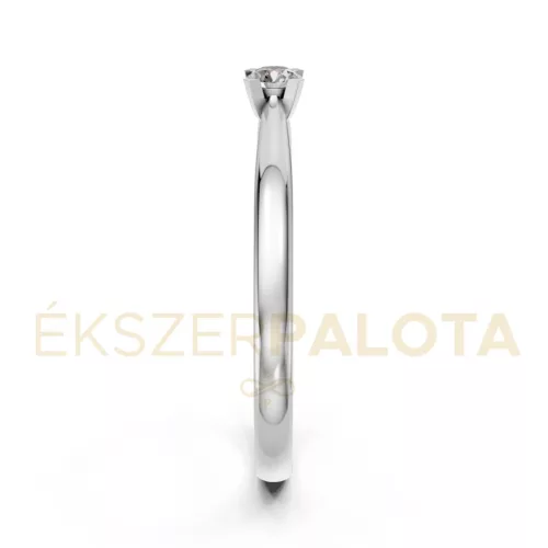 Ékszerpalota eljegyzési gyűrű 0,1ct gyémánttal BRK635 platina
