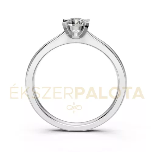 Ékszerpalota eljegyzési gyűrű 0,25ct H/SI gyémánttal BRK635 platina