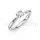 Ékszerpalota eljegyzési gyűrű 0,3ct G/VS gyémánttal BRK635 platina