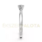 Ékszerpalota eljegyzési gyűrű 0,3ct H/SI gyémánttal BRK635 platina