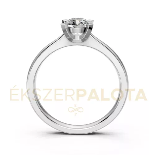 Ékszerpalota eljegyzési gyűrű 0,5ct G/VS gyémánttal BRK635 platina