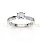 Ékszerpalota eljegyzési gyűrű 0,5ct gyémánttal BRK635 platina