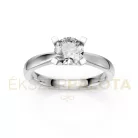 Ékszerpalota eljegyzési gyűrű 0,8ct H/SI gyémánttal BRK635 platina