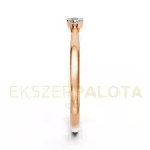 Ékszerpalota eljegyzési gyűrű 0,1ct gyémánttal BRK635 rozé arany